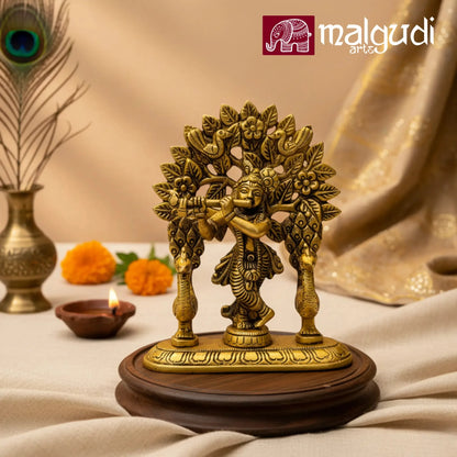 Lord bala Krishna brass idol, for pooja and home decors
