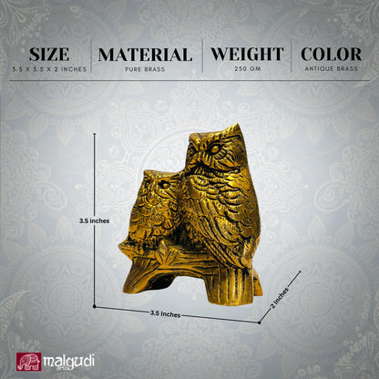 Pair of Owl, 100% Bronze, perfect for gifting