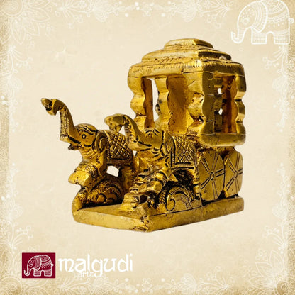 Brass Hampi stone chariot figurine