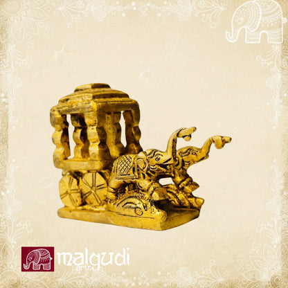 Brass Hampi stone chariot figurine