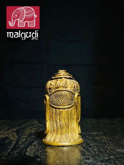 Brass Hanuman Face, Antique sculpture