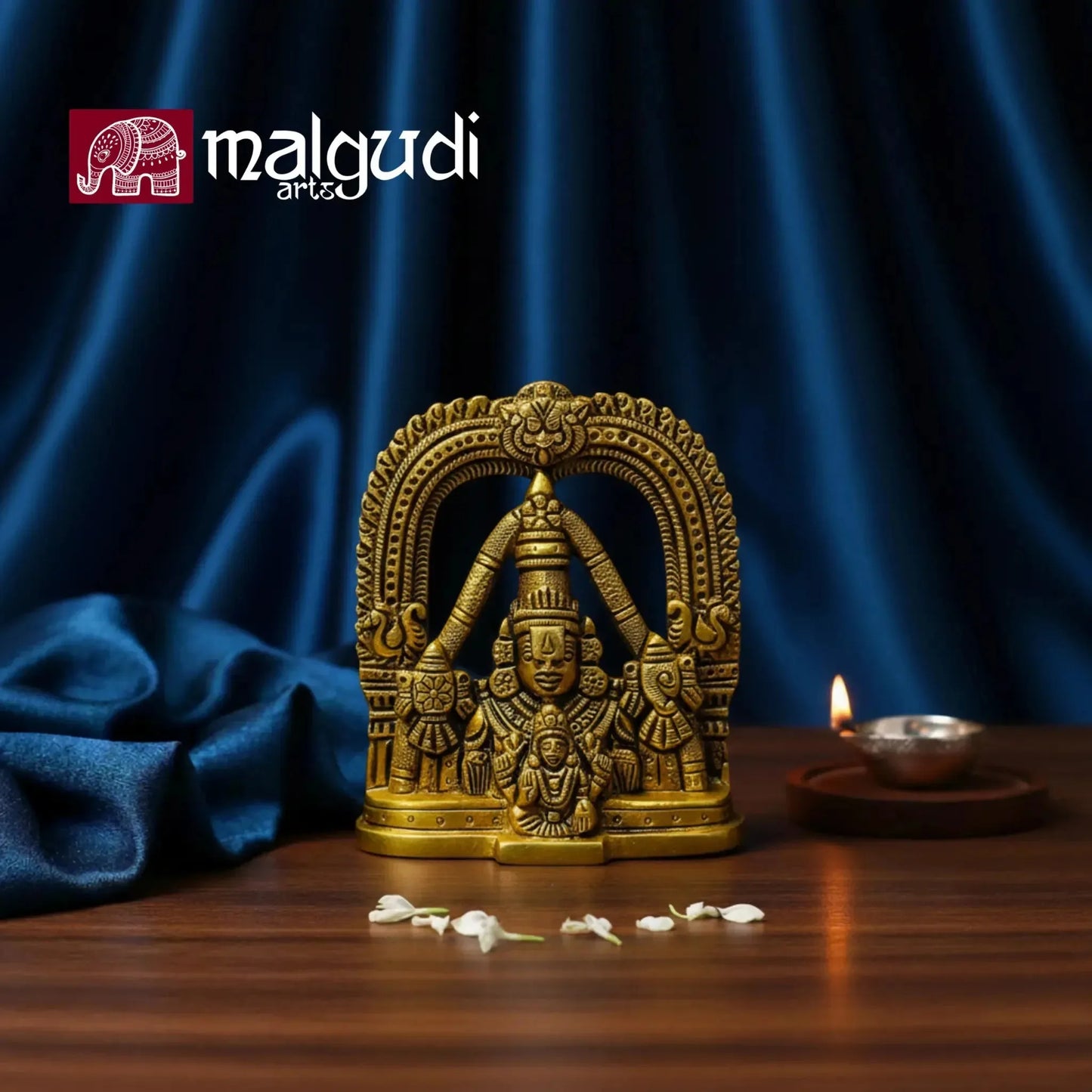 Lord Balaji Venkateswara Statue, 100% Bronze by MalgudiArts