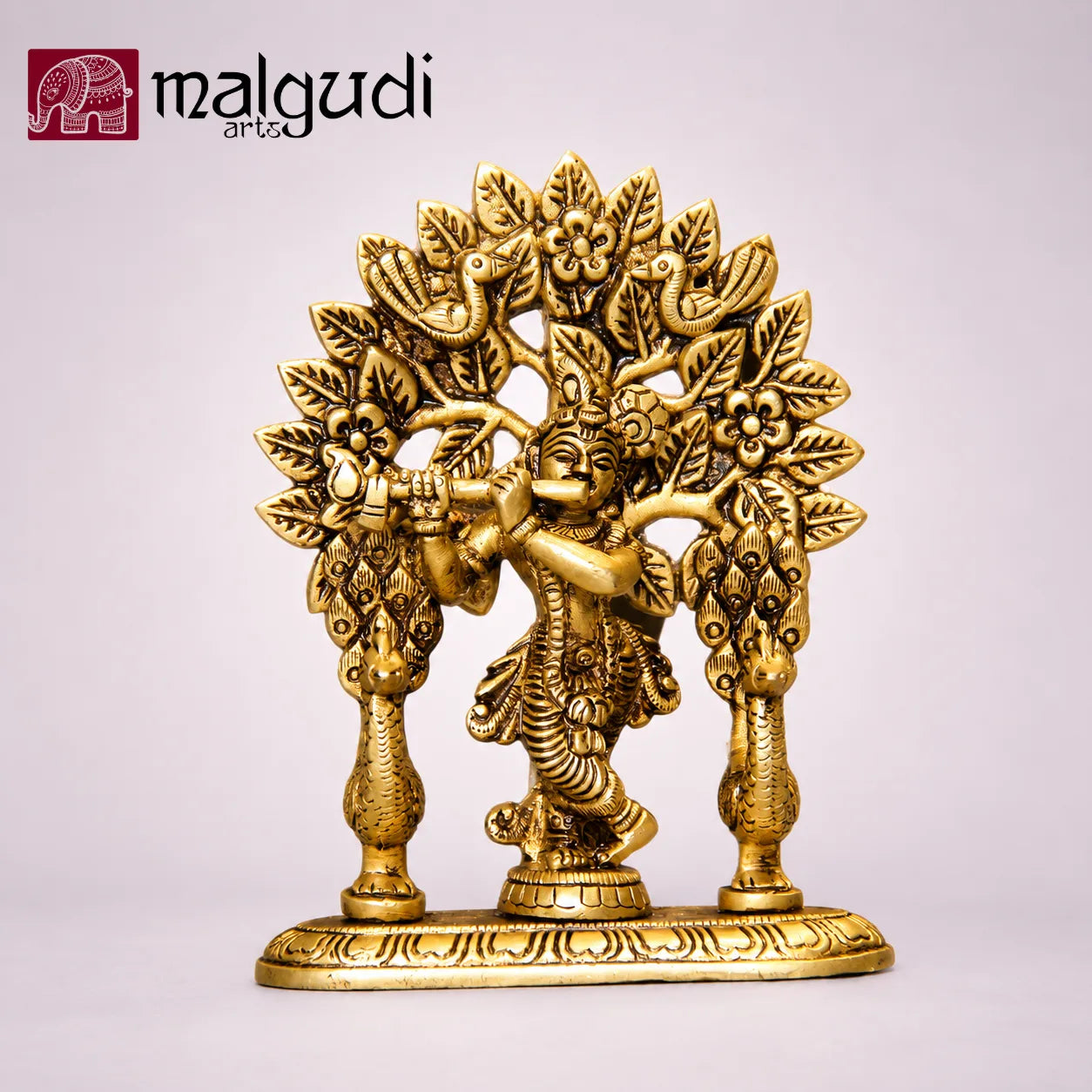 Bala Krishna Brass Idol for Pooja and Home by MalgudiArts