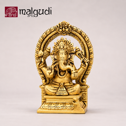 Brass lord ganesha with Arch design