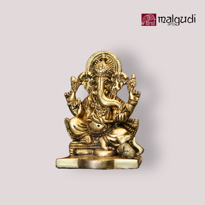 Lord Ganesha, Bras idol, perfect for pooja room and home decors
