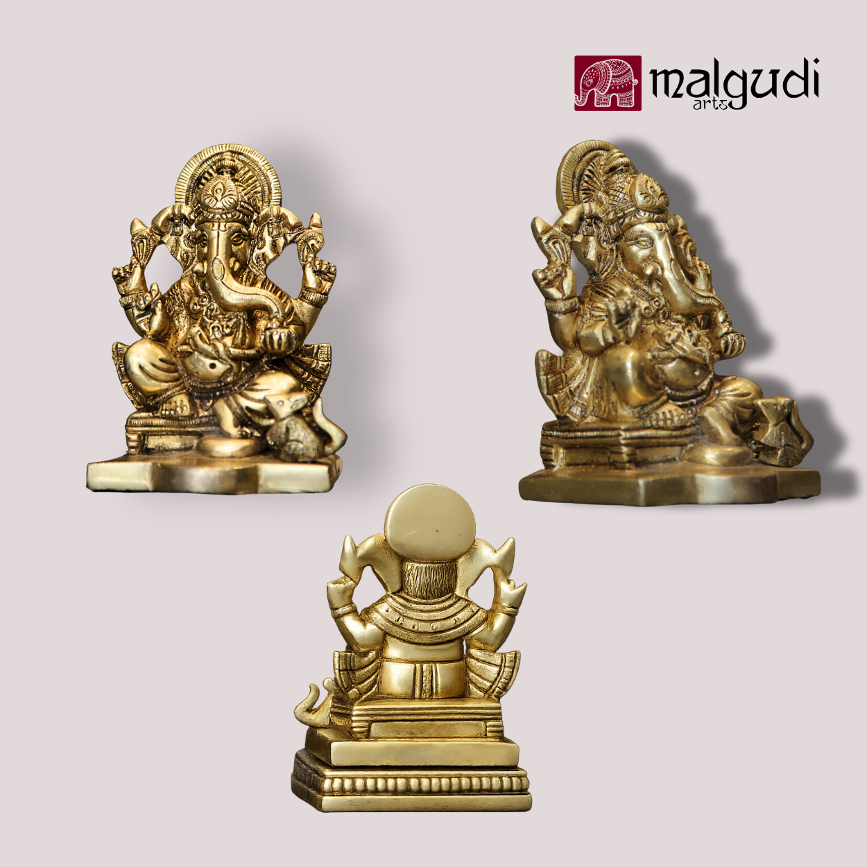 Lord Ganesha, Bras idol, perfect for pooja room and home decors