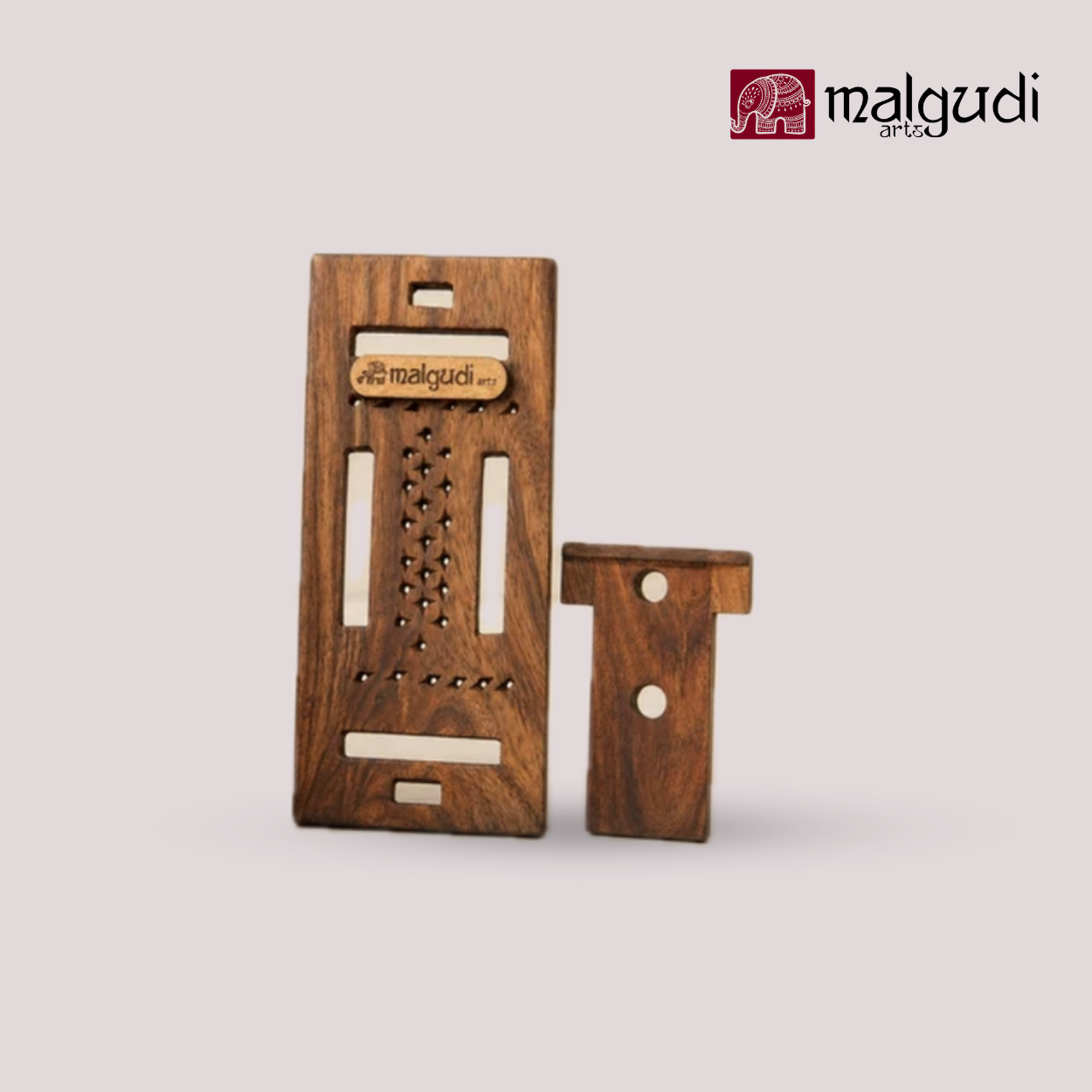 Malgudi Arts phone stand, wooden craft, easy assemble