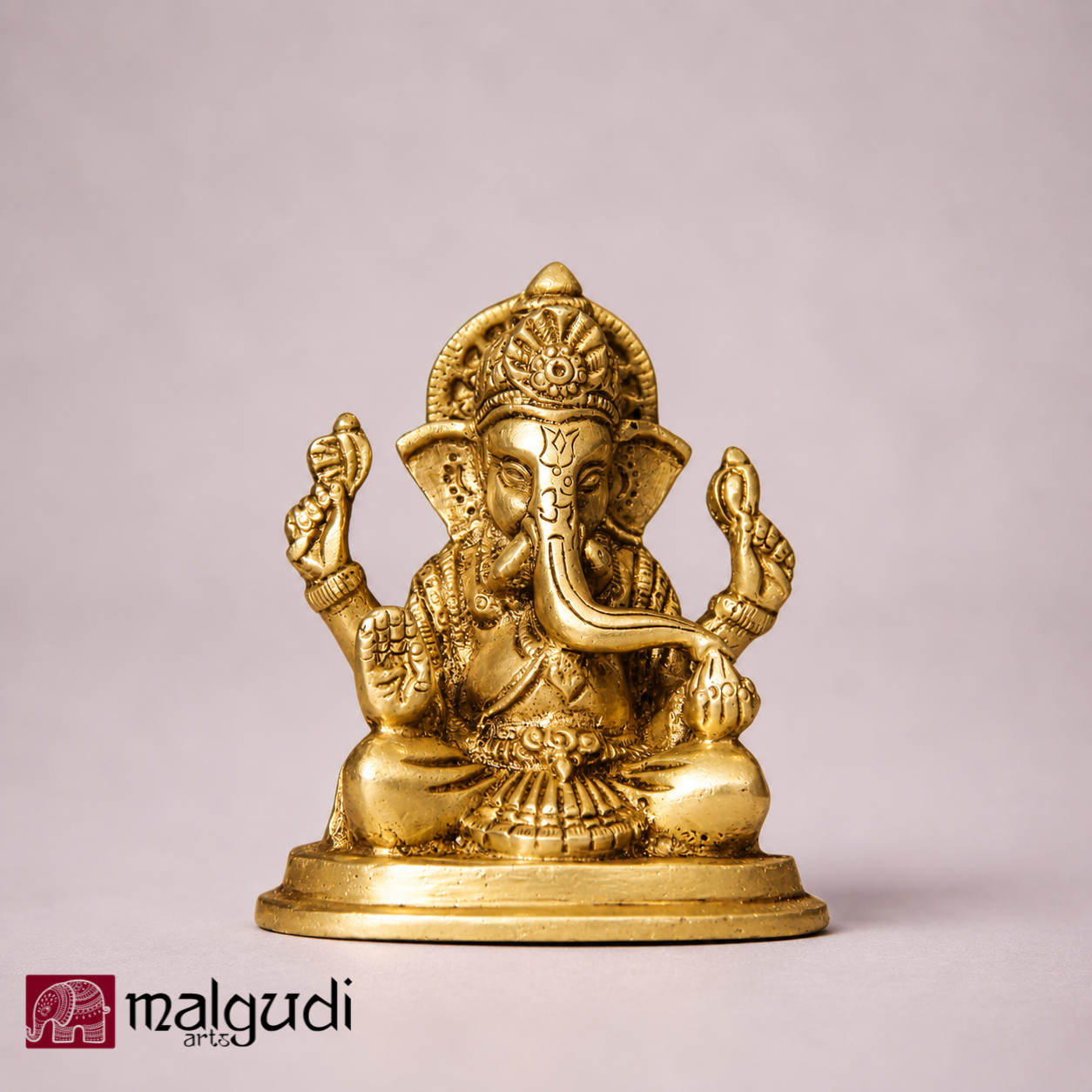 Brass Ganesha murti for pooja room and home decors