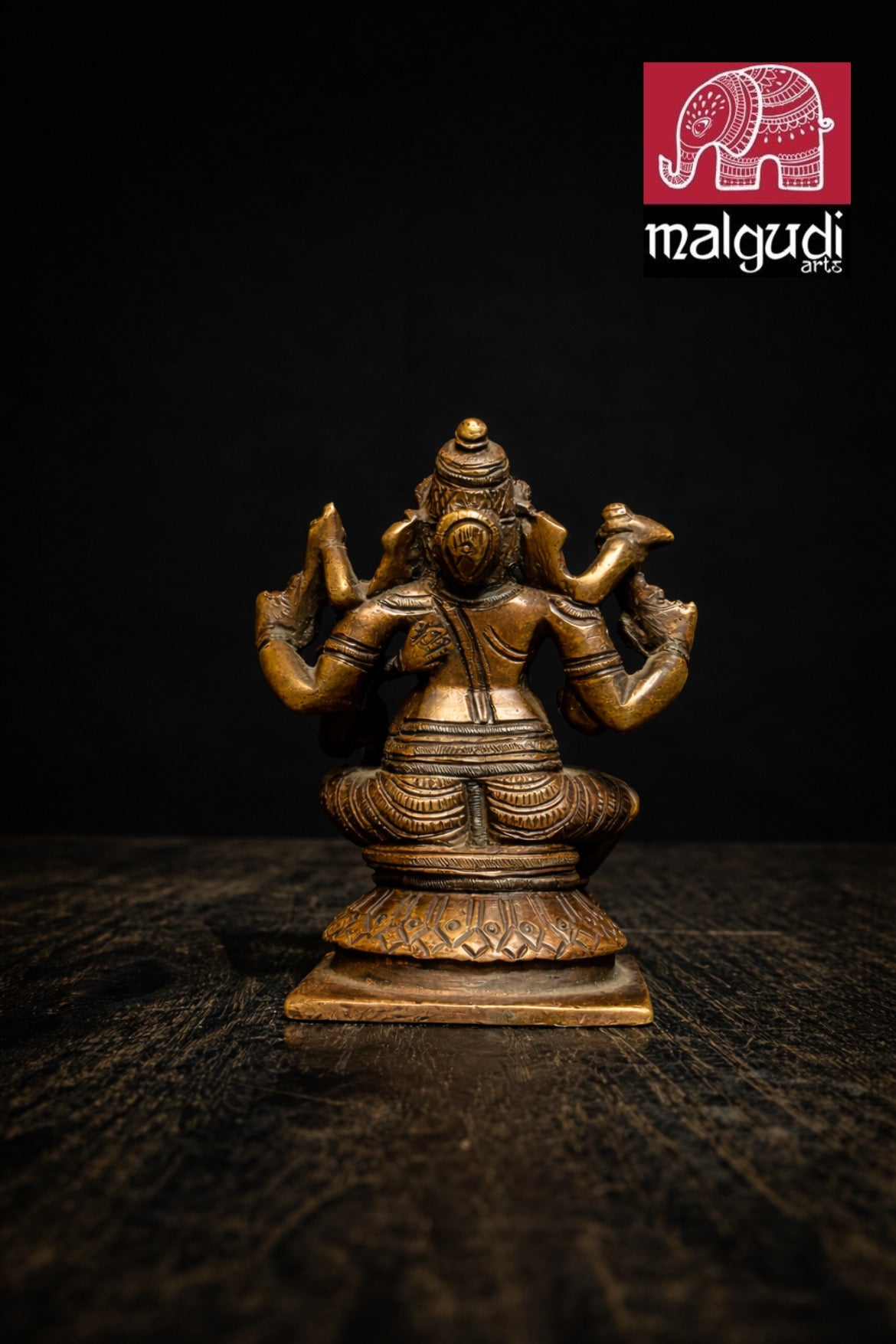 Antique Bronze Lakshmi Ganesha