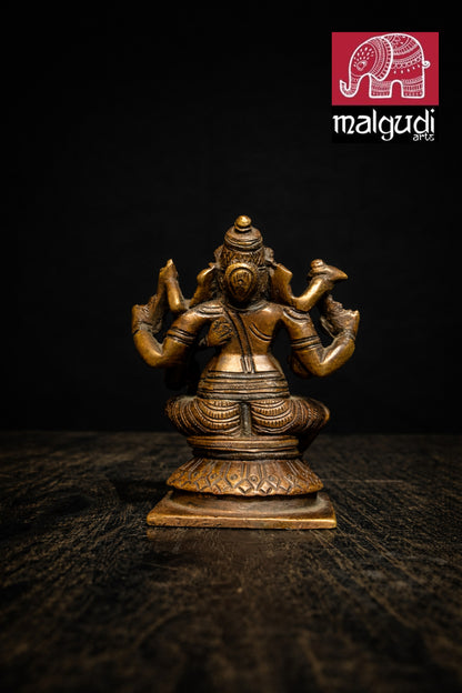 Antique Bronze Lakshmi Ganesha