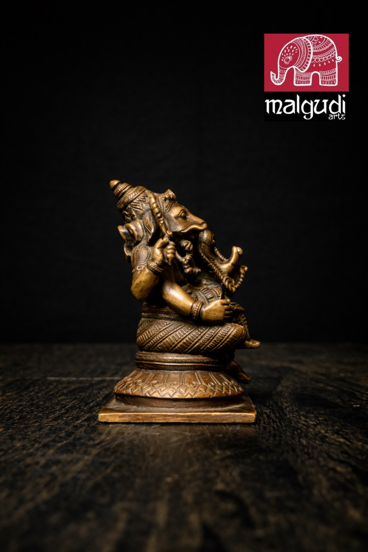 Antique Bronze Lakshmi Ganesha